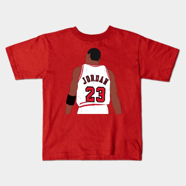 Michael Jordan Back-To Kids T-Shirt by rattraptees